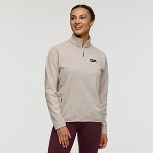 Cotopaxi Envo Fleece Quarter-Zip Pullover - Women's Heather Beige Medium Outdoor